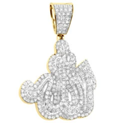 Real Diamond Iced Out Allah Pendant 10K White Gold Arabic Jewelry -H'Hen Sale Store real diamond iced out allah pendant solid 10k gold arabic jewelry 407163 yellow 1678058305