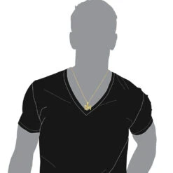 Real Diamond Initial Letters Pendant 14K Yellow Gold 0.6ct -H'Hen Sale Store real diamond initial letters pendant solid 14k gold 06ct 018132 bodye