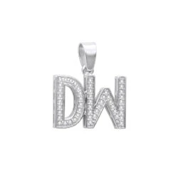 Real Diamond Initial Letters Pendant 14K Yellow Gold 0.6ct -H'Hen Sale Store real diamond initial letters pendant solid 14k gold 06ct 018132 wh