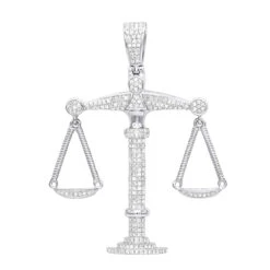 10K Yellow Gold Diamond Libra Pendant 1.1ct By Luxurman 9 10K Yellow Gold Diamond Libra Pendant 1.1ct By Luxurman -H'Hen Sale Store real gold zodiac jewelry 10k gold diamond libra pendant 11ct by luxurman wh