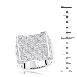 Real Hip Hop Diamond Ring For Men 4.35ct -H'Hen Sale Store real hip hop diamond ring 435ct p 40581 rulerwh