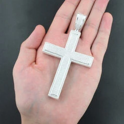 Real Hip Hop Sterling Silver Diamond Cross Pendant 2.45ct 8 Real Hip Hop Sterling Silver Diamond Cross Pendant 2.45ct -H'Hen Sale Store real hip hop jewelry sterling silver diamond cross pendant 245ct p 49524bod