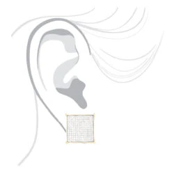 Real Hip Hop 10K Yellow Gold Men's Diamond Oversized Stud Earring 0.6ct -H'Hen Sale Store real hip hop jewelry10k gold mens diamond oversized stud earring 06ct bodye