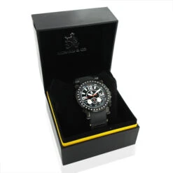 Richard & Co Men's Diamond Black Watch 1.0ct -H'Hen Sale Store richard co mens diamond black watch 10ct 4