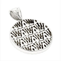 Rolex Style Diamond Crown Pendant Medallion 0.85ct 14K White Gold -H'Hen Sale Store rolex style diamond crown pendant medallion 085ct 14k gold backwh