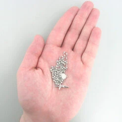 Rosary Beads 14K White Gold Small Rosary Bead Necklace 7 Rosary Beads 14K White Gold Small Rosary Bead Necklace -H'Hen Sale Store rosary beads 14k white gold small rosary bead necklace p 6435bod