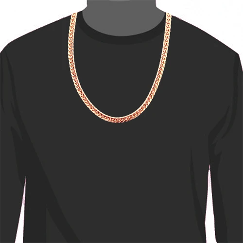10K Rose Gold Miami Cuban Link Chain In 22-40in 11mm 5 10K Rose Gold Miami Cuban Link Chain In 22-40in 11mm - Image 3