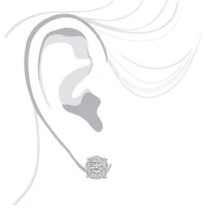 Round Diamond Cluster Stud Earrings 1.61ct 14K Rose Gold 16 Round Diamond Cluster Stud Earrings 1.61ct 14K Rose Gold -H'Hen Sale Store round diamond cluster stud earrings 161ct 14k gold body white 20221011 20221027