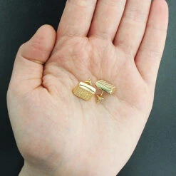 Round Diamond Earrings 14K Yellow Gold 0.51ct 6 Round Diamond Earrings 14K Yellow Gold 0.51ct -H'Hen Sale Store round diamond earrings 14k 051ct p 44644back