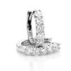 Round Diamond Huggie Earrings Hoops 0.75ct 14K White Gold -H'Hen Sale Store round diamond huggie earrings hoops 075ct 14k gold wh