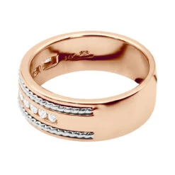 Round Diamond Men's Wedding Band 0.40ct 14K White Gold 19 Round Diamond Men's Wedding Band 0.40ct 14K White Gold -H'Hen Sale Store round diamond mens wedding band 040ct 14k gold p 50298 backro