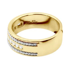 Round Diamond Men's Wedding Band 0.40ct 14K White Gold 18 Round Diamond Men's Wedding Band 0.40ct 14K White Gold -H'Hen Sale Store round diamond mens wedding band 040ct 14k gold p 50298 backye