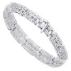 Affordable Silver Men's Diamond Bracelet 3.58 Ct 2 Affordable Silver Men's Diamond Bracelet 3.58 Ct -H'Hen Sale Store silver jewelry affordable mens diamond bracelet 358 ct wh
