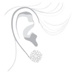 Single Oversized Cluster Men's 18K Rose Gold Round Diamond Stud Earring 2ct -H'Hen Sale Store single oversized cluster mens 18k gold round diamond stud earring 2ct 3 1