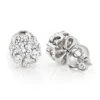 Small Diamond Cluster Earrings Studs 0.25ct 14K White Gold -H'Hen Sale Store small diamond cluster earrings studs 025ct 14k gold 1