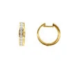 Small Diamond Hoop Earrings For Men And Women 1/2ct Huggies 14K Yellow Gold 15mm -H'Hen Sale Store small diamond hoop earrings for men and women 12ct huggies 14k gold ye 20191215