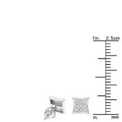 Small Real Diamond Kite Earrings For Men And Women 0.07ct 10K White Gold Studs 12 Small Real Diamond Kite Earrings For Men And Women 0.07ct 10K White Gold Studs -H'Hen Sale Store small diamond kite earrings 007ct 10k rulerwh