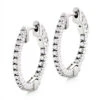 3/4in Small Hoops 14K White Gold Diamond Hoop Earrings Inside Out 1/2ct 2 3/4in Small Hoops 14K White Gold Diamond Hoop Earrings Inside Out 1/2ct -H'Hen Sale Store small hoops 14k diamond hoop earrings inside out 047 p 6931 wh