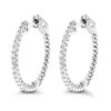Small Hoops 14K White Gold Diamond Hoop Earrings Inside Out 0.74ct 1 Small Hoops 14K White Gold Diamond Hoop Earrings Inside Out 0.74ct -H'Hen Sale Store small hoops 14k diamond hoop earrings inside out 074 p 6932 wh