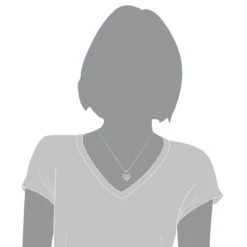 Small Ladies Diamond Heart Necklace 0.36ct Dancing Diamond Pendant -H'Hen Sale Store small ladies diamond heart necklace 036ct dancing diamond pendant 3