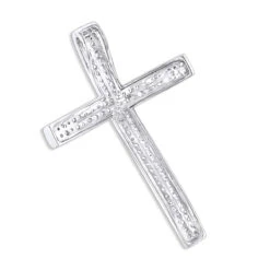 Small Pave Diamond Cross Pendant 0.33ct 14K White Gold 11 Small Pave Diamond Cross Pendant 0.33ct 14K White Gold -H'Hen Sale Store small pave diamond cross pendant 033ct 14k gold p 50036 backwh