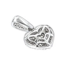 Small Pave Diamond Heart Pendant 14K White Gold 0.33ct -H'Hen Sale Store small pave diamond heart pendant 14k gold 045ct p 22324 backwh