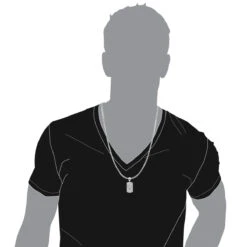 10K White Gold Diamond Dog Tag Pendant With Crown 1ct -H'Hen Sale Store solid 10k gold diamond dog tag pendant with crown 1ct bodwh