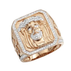 Solid 10K Yellow Gold Jesus Face Diamond Ring For Men 0.65ct By Luxurman 10 Solid 10K Yellow Gold Jesus Face Diamond Ring For Men 0.65ct By Luxurman -H'Hen Sale Store solid 10k gold jesus face diamond ring for men 065ct by luxurman ro