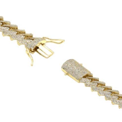 10K Yellow Gold Men's Diamond Bracelet 6 Carats Iced Out Cuban Link Design 15 10K Yellow Gold Men's Diamond Bracelet 6 Carats Iced Out Cuban Link Design -H'Hen Sale Store solid 10k gold mens diamond bracelet 6 carats iced out cuban link design 804057 backye