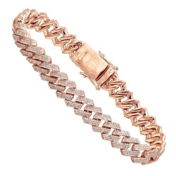 10K Yellow Gold Men's Diamond Bracelet 6 Carats Iced Out Cuban Link Design 13 10K Yellow Gold Men's Diamond Bracelet 6 Carats Iced Out Cuban Link Design -H'Hen Sale Store solid 10k gold mens diamond bracelet 6 carats iced out cuban link design 804057 ro