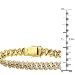 10K Yellow Gold Men's Diamond Bracelet 6 Carats Iced Out Cuban Link Design 18 10K Yellow Gold Men's Diamond Bracelet 6 Carats Iced Out Cuban Link Design -H'Hen Sale Store solid 10k gold mens diamond bracelet 6 carats iced out cuban link design 804057 rulerye