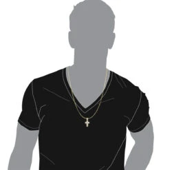 10K White Gold Small Diamond Cross Pendant For Men And Women 0.3ct -H'Hen Sale Store solid 10k gold small diamond cross pendant for men and women 0 3ct bodye