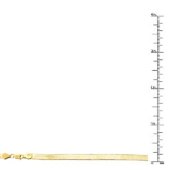 Solid 10K Yellow Gold Herringbone Chain Necklace 4.5mm 16 Inches 11 Solid 10K Yellow Gold Herringbone Chain Necklace 4.5mm 16 Inches -H'Hen Sale Store solid 10k yellow gold herringbone chain necklace 45mm 16 inches ruler