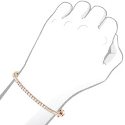 Solid 14K Yellow Gold Diamond Bangle Bracelet For Women 2ct By Luxurman -H'Hen Sale Store solid 14k gold diamond bangle bracelet for women 2ct by luxurman bodro 1