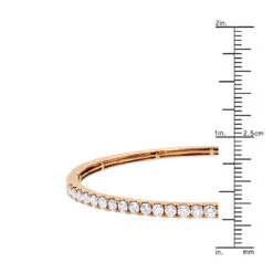 Solid 14K Yellow Gold Diamond Bangle Bracelet For Women 2ct By Luxurman -H'Hen Sale Store solid 14k gold diamond bangle bracelet for women 2ct by luxurman rulerro 1