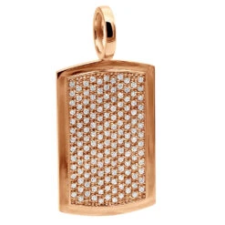 14K Yellow Gold Diamond Dog Tag Pendant For Men 3.25 Carats Iced Out Design 12 14K Yellow Gold Diamond Dog Tag Pendant For Men 3.25 Carats Iced Out Design -H'Hen Sale Store solid 14k gold diamond dog tag pendant for men 325 carats iced out design 407140 rose