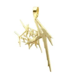 14K Yellow Gold Diamond Logo Pendant For Men 2.5ct Unique -H'Hen Sale Store solid 14k gold diamond logo pendant for men 25ct unique custom made jewelry 001267 backye