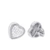 Solid 14K White Gold Large Heart Diamond Stud Earrings For Women 1ct By Luxurman 1 Solid 14K White Gold Large Heart Diamond Stud Earrings For Women 1ct By Luxurman -H'Hen Sale Store solid 14k gold large heart diamond stud earrings for women 1ct by luxurman mainwh