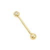 Solid 14K Yellow Gold Straight Diamond Barbell Piercing 0.15ct -H'Hen Sale Store solid 14k gold straight barbell with diamonds 011ct p 5876 ye