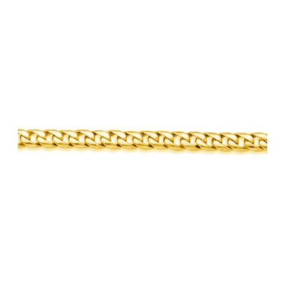 Solid 14K Yellow Gold Miami Cuban Link Chain 5mm 24in-30in 3 Solid 14K Yellow Gold Miami Cuban Link Chain 5mm 24in-30in