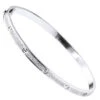 18K White Gold Diamond Bangle Bracelet For Women 1.2 Ct Love Bracelet