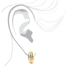 Solid 10K Yellow Gold Baguette Diamond Earrings Hoops 1/2ct 10 Solid 10K Yellow Gold Baguette Diamond Earrings Hoops 1/2ct -H'Hen Sale Store solid gold baguette diamond earrings hoops 13ct p 7231 body yellow