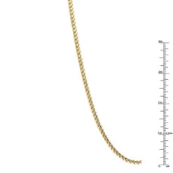 Solid 14K Yellow Gold Franco Chain Necklace For Men 3.5mm 20-32" -H'Hen Sale Store solid gold franco chain necklace 14k chains 35mm 33 rulerye