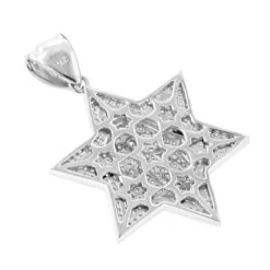 14K White Gold Star Of David Real Diamond Hamsa Necklace 1.17ct 10 14K White Gold Star Of David Real Diamond Hamsa Necklace 1.17ct -H'Hen Sale Store star of david jewelry gold diamond hamsa necklace 117 p 35761 backwh