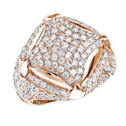 Statement Men's 14K White Gold 3.25ct Diamond Ring By Luxurman -H'Hen Sale Store statement mens diamond rings sale 14k gold luxurman 3 25ct ring ro