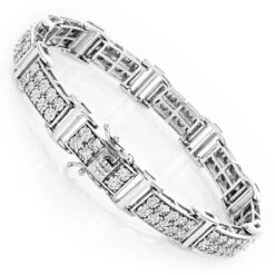 Sterling Silver Diamond Bracelet 0.6ct