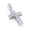 Sterling Silver Diamond Cross Pendant 1/2ct -H'Hen Sale Store sterling silver diamond cross pendant 1ct 1