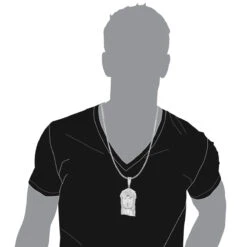 Sterling Silver Diamond Jesus Face Pendant 0.84ct -H'Hen Sale Store sterling silver diamond jesus face pendant 084ct bodwh