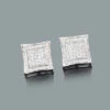 Sterling Silver Earrings With Diamonds 0.14ct