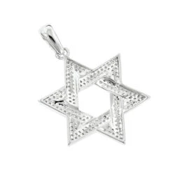 Sterling Silver Star Of David Diamond Pendant 0.63ct 6 Sterling Silver Star Of David Diamond Pendant 0.63ct -H'Hen Sale Store sterling silver star of david diamond pendant 063ct p 42678back
